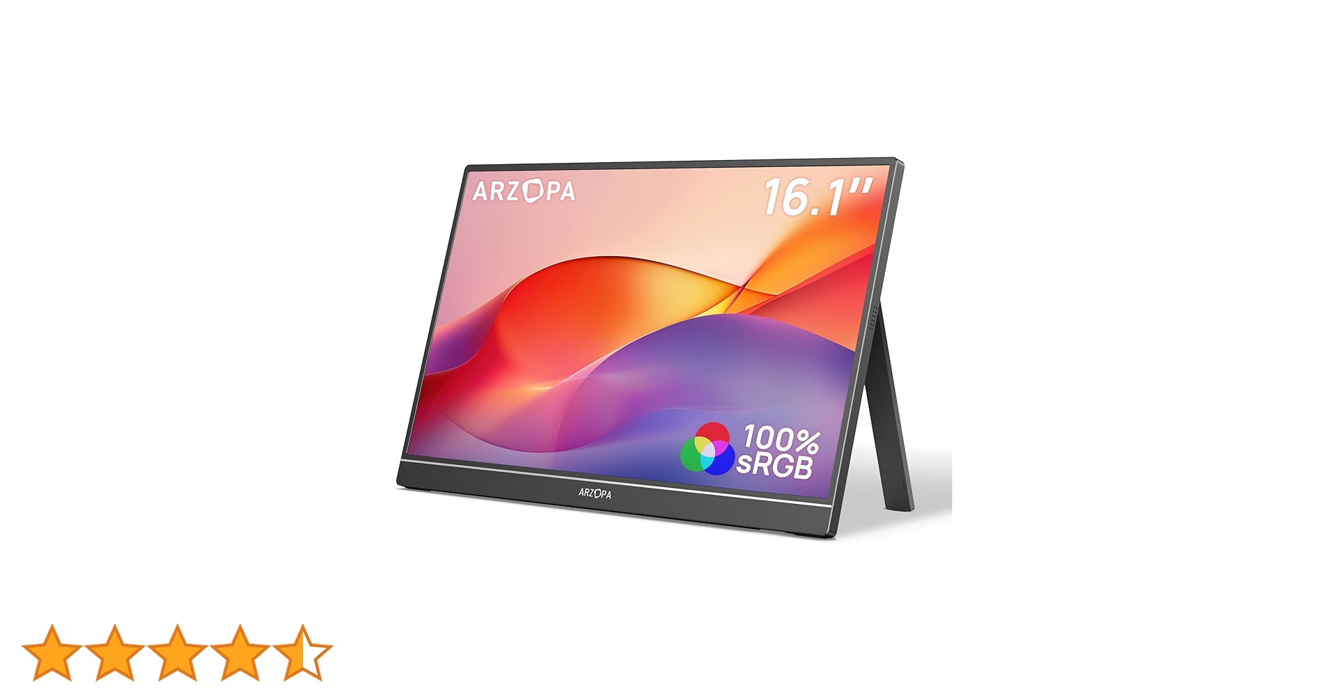 Amazon.co.jp: ARZOPA ポータブルモニター 16.1インチ 100％ sRGB広色